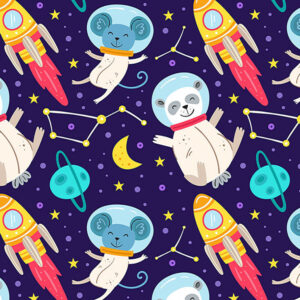 wallpaper Animals in space