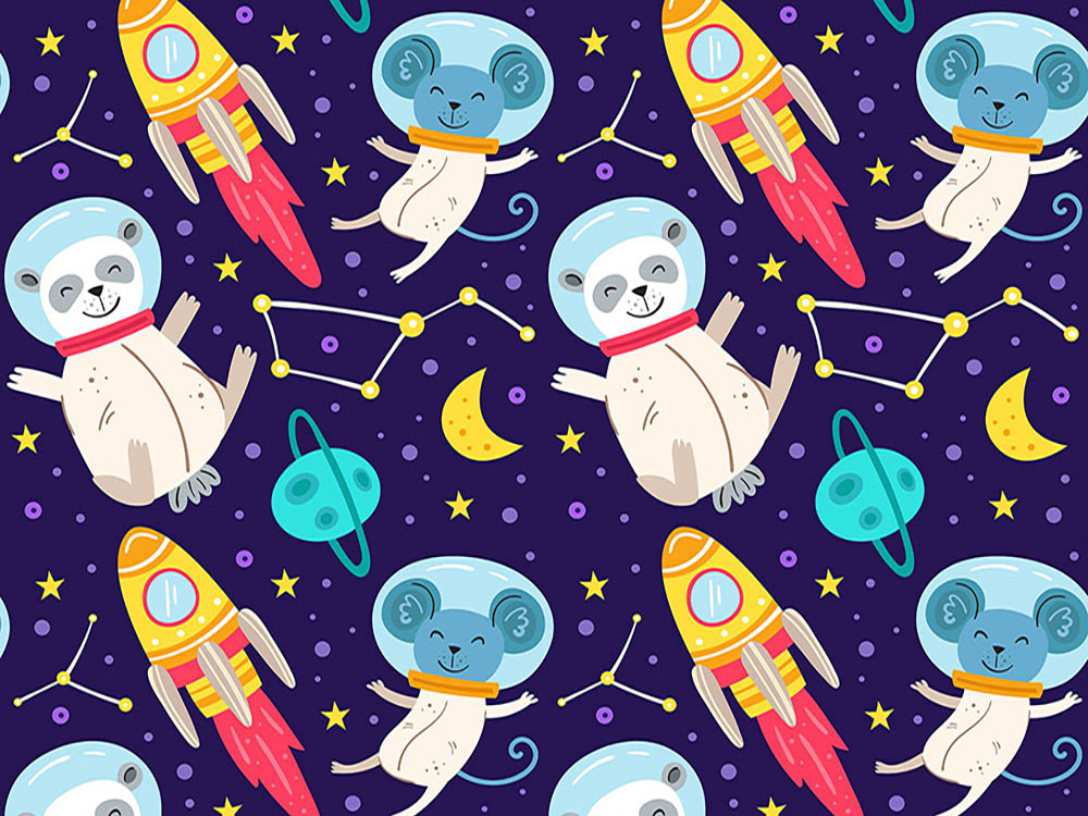 wallpaper Animals in space