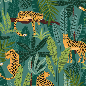 wallpaper Leopard in the jungle