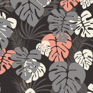 wallpaper Tropical grey monstera